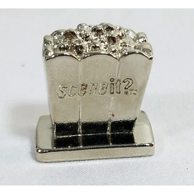 Scene It Movie Edition Popcorn Metal Board Game Piece Replacement Token 2002 - Image 1 of 4