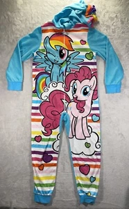Hasbro My Little Pony PJ Hooded Fleece One Piece Size M/M - Picture 1 of 16