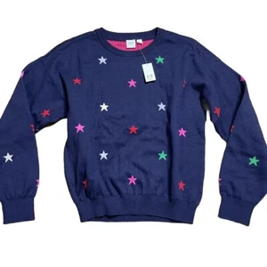 Gap Kids Print Crewneck Sweater stars XLarge XL America Usa - Picture 1 of 8