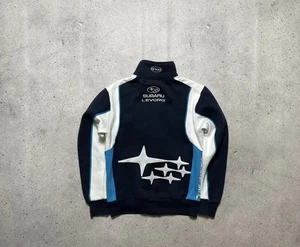 Vintage Racing Fleece Full Zip Subaru Big Logo Jacke - Bild 1 von 10