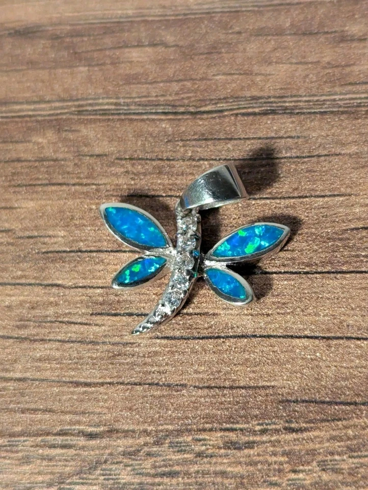 Libellenanhänger 925 Silber Damen Schmuck  - Bild 1 von 4