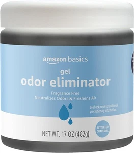 Amazon Basics Gel Eliminatore di Odori, Carbone di Carbone, 1,06 17 once (Confezione da 1), Nero - Foto 1 di 6