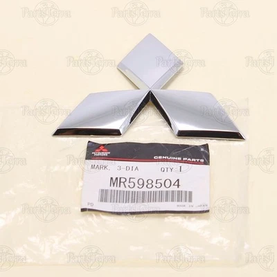 Original OEM Mitsubishi Outlander MR598504 Parrilla Delantera Emblema Tres Diamantes Logo Foto 1 de 4