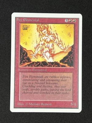 MTG FIRE ELEMENTAL Unlimited Edition Regular MT+ Uncommon Magic The Gathering - Image 1 of 4