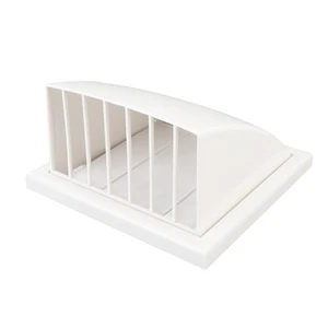 Durable PVC 100mm Square Exhaust Fan Cover - Wind & Rain Protection - Picture 1 of 15