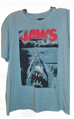Jaws Movie Shark Graphic Shirt Sz L. Cotton/Poly Blend. FREE SHIPPING! EUC - Image 1 of 3