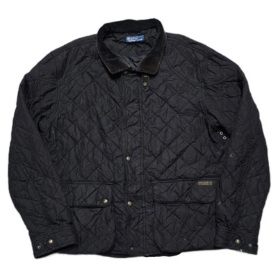 Rare VTG Polo Ralph Lauren Quilted Field Jacket Coat Equestrian Chore Mens XL - Image 1 of 4
