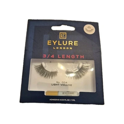 EYLURE London 3/4 Length Lashes No 004 Light Volume False Lashes New In Box - Image 1 of 2