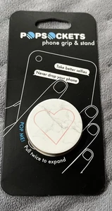 Basic Popsockets Phone Grip & Stand - WHITE MARBLE - Photo 1 sur 2