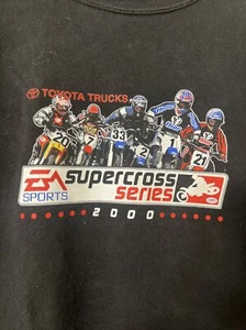 Vintage Rare 2000 EA sports Supercross series black T-shirt SCREENPRINT A+++++ - Picture 1 of 22