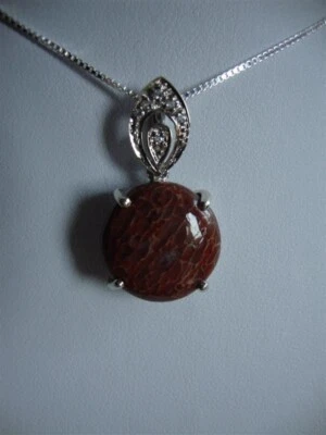 Ciondolo in Argento con Quarzo Dinosauro. - Immagine 1 di 2