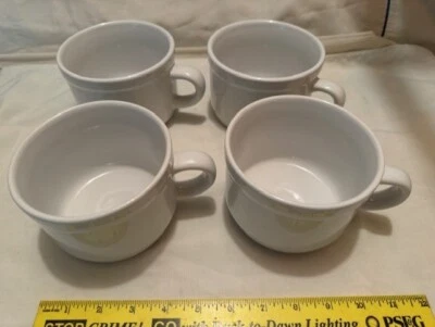 NUEVO - JUEGO DE 4 TAZAS DE SOPA/CAFÉ ROYAL NORFOLK JUMBO BLANCO (22 OZ) Foto 1 de 4