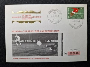 Switzerland - 1970 - 75 Years of Swiss Football Cover #C62661 - Picture 1 of 1