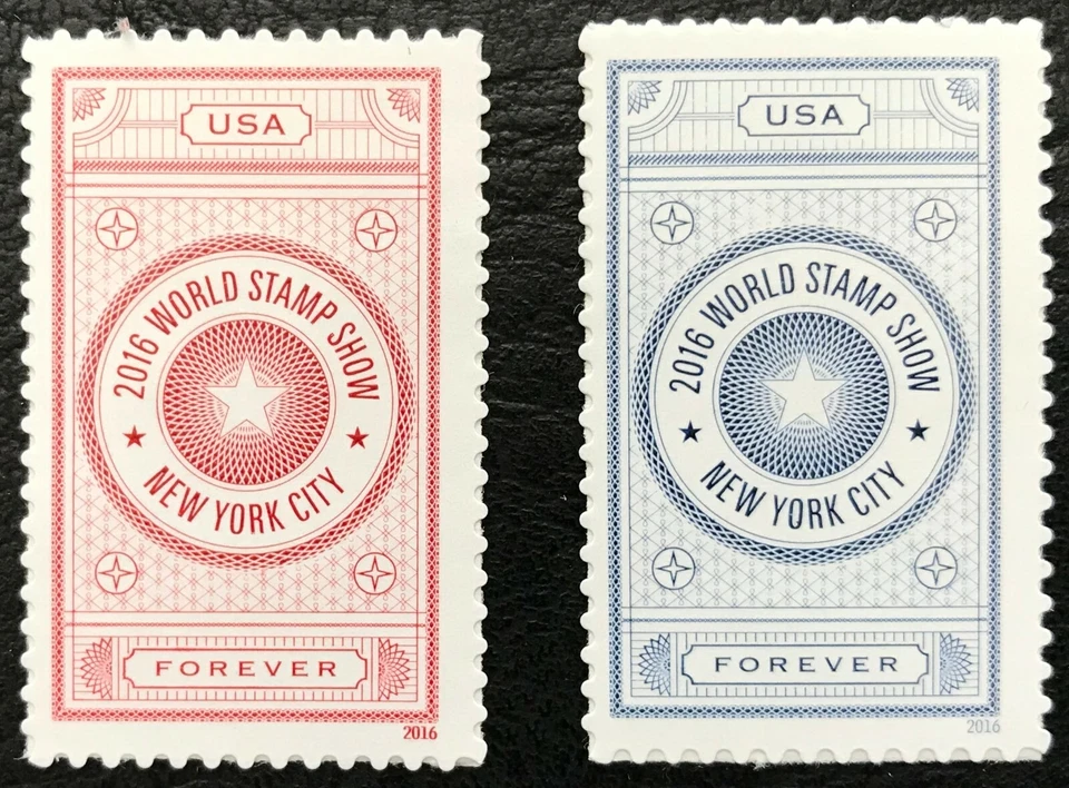 2016 Scott #5062-63 - Forever - WORLD STAMP SHOW - Set of 2 Singles - Mint NH - Image 1 of 1