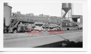 4A596 RP 1953 CHICAGO & ILLINOIS MIDLAND RAILROAD LOCO #753 TAYLORVILLE IL - Picture 1 of 1