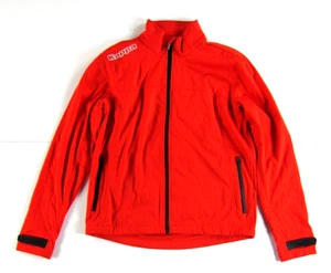 Giacca a vento Kappa rossa elasticizzata calcio pista corsa zip tasca donna med - Foto 1 di 5