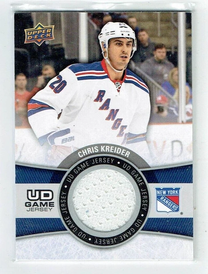 15-16 UD Upper Deck Series One  Chris Kreider  Jersey - Image 1 of 1
