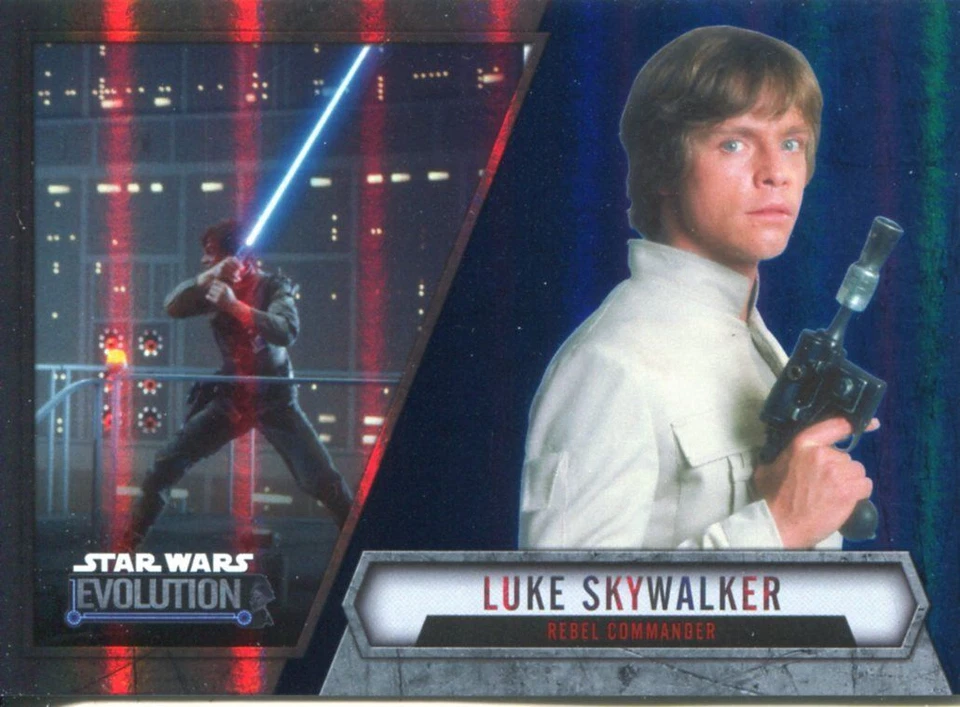 Star Wars Evolution 2016 Blue Parallel Card #30 Luke Skywalker - Rebel Commander - Image 1 of 1