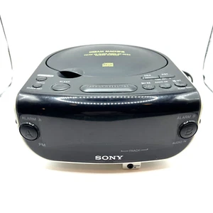 Sony ICF-CD814 Dream Machine AM/FM Clock Radio CD Player Tested Workin Vintage - Picture 1 of 9