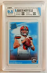 2018 PANINI DONRUSS OPTIC #153 BAKER MAYFIELD RATED ROOKIE 9.5 BROWNS - Picture 1 of 2
