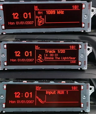Peugeot 5008 Clock Display Multifunction Screen RD4 +6 Month WARRANTY 2009-2017 - image 1 of 4