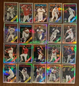 2023 Topps Chrome Update 35th Anniversary 1988 Throwback Complete 20 Card Set RC - Picture 1 of 1