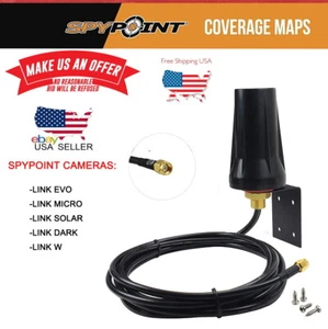 4G LTE Cellular Camera Antenna for SPYPOINT Link-EVO Micro Hunting Trail Camera - Picture 1 of 8