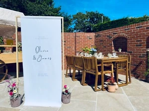 Wedding Welcome Sign - Customised Printed Welcome To Our Wedding Signage - Picture 1 of 12