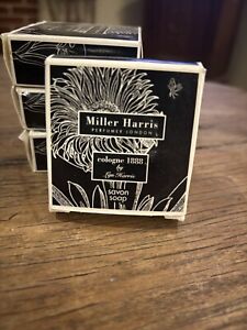 Lot of 4 Miller Harris Perfumer London 40g 1.5oz Bar Soap Cologne 1888 Fragrance