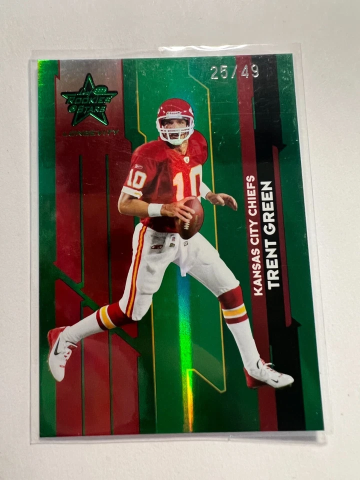 K14,435- 2006 Leaf Rookies & Stars Longevity Target Emerald #56 Trent Green #/49 - Image 1 of 1