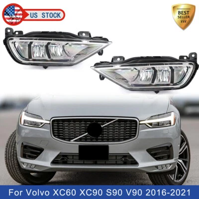 Luces antiniebla LED del lado izquierdo derecho 2 piezas para Volvo XC60 S90 V90 2016-21 Foto 1 de 4