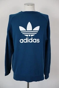 ADIDAS FELPA COTONE UOMO Tg L MAN COTTON JACKET SWEATSHIRT VINTAGE SPORT - Foto 1 di 7