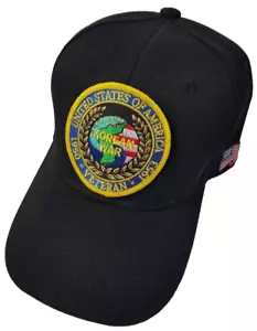 Gorra de bola militar para veteranos de guerra coreanos 1950-1953 - negra - Imagen 1 de 1