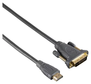 Hama DVI Adapterkabel, DVI-St. - HDMI™-St., vergoldet, geschirmt, 1,80m 00133403 - Bild 1 von 5
