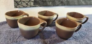 5 Tamac Pottery Frosty Fudge Cups Mugs 8 fl oz Perry,Oklahoma USA MCM HTF