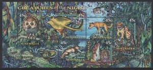 Australia 1997 Creatures of the Night Mini Sheet O'prt Qld Spring Stamp Show MUH - Picture 1 of 1