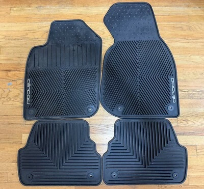 ✅ OEM Audi C5 A6 Allroad 2000 - 2004 Rubber All Weather Floor Mats Black 2.7T Foto 1 de 4