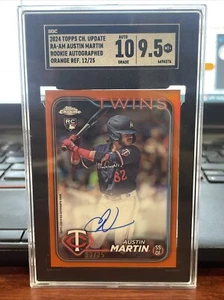 2024 Topps Chrome Update Austin Martin Refractor Auto /25 SGC 10/9.5 - Picture 1 of 2