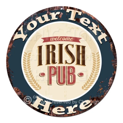 CP-0203 ANY NAME'S Custom Irish Pub Personalized Aluminum Metal Sign Decor Gift - Image 1 of 2