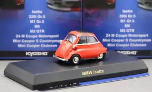 Kyosho 1/64 Mini & BMW Collection BMW Isetta Bubble Car 1957 Orange Red - Picture 1 of 4