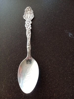 PALA DE RECUERDO DE COLECCIÓN STERLING ALASKA con WALRUS VINE & ROPE TWIST HNDL ESCÉNICO Foto 1 de 4