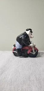 Vintage Grinder Salt and Pepper Shakers Set "Cow Biker" - Picture 1 of 11