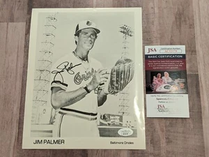 Jim Palmer Signed 8x10 Photo JSA COA Baltimore Orioles O's HOF CY WS No Hitter - Picture 1 of 4