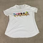 Disney T Shirt Womens Large L White Crew Neck Casual Minnie Mouse Graphics