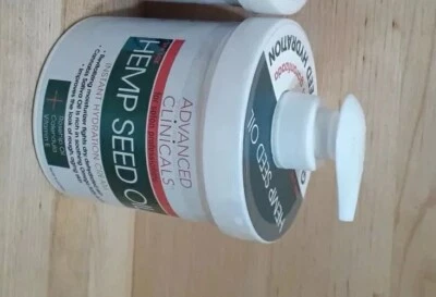 💗HEMP SEED CREAM by "ADVANCED CLINICALS" Rosehip Sativa Oil Vitamin E Calendula - Image 1 of 4