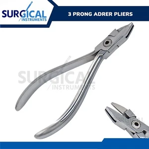 Three Prong Plier Orthodontic Dental Instruments Stainless Steel German Grade - Picture 1 of 3