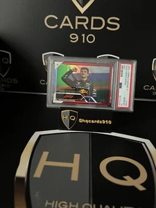 2023 Topps Chrome F1 Max Verstappen #180 Red Refractor 1/5 PSA 10 (Car Numbered) - Picture 1 of 2