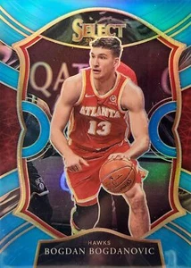 Panini Select #50 Bogdanovic 2020 azul claro Prizm/299 - Hawks - Imagen 1 de 3