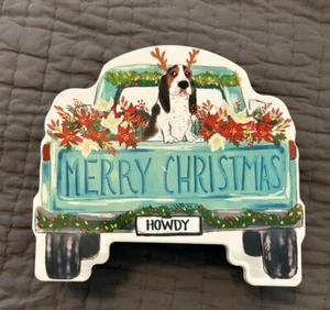 Pioneer Woman Acrylic Truck Treat Howdy Container Christmas Holiday Food Cookies - Picture 1 of 3
