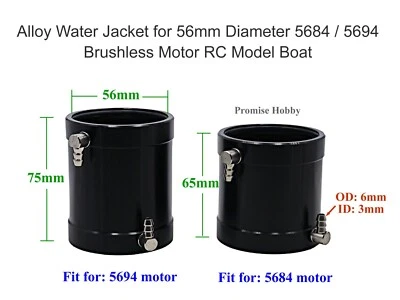 Alloy Water Cooling Jacket for 5684 5694 Brushless Electric Motor RC Model Boat - Image 1 of 4